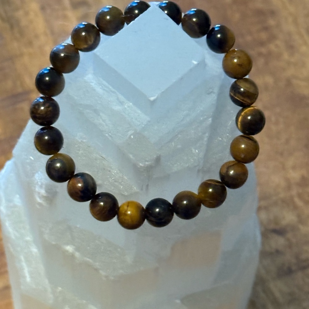 Tiger's Eye 8mm Beaded Bracelet
